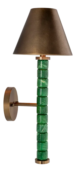 Jade Garden Green Sconce, Emerald Green
