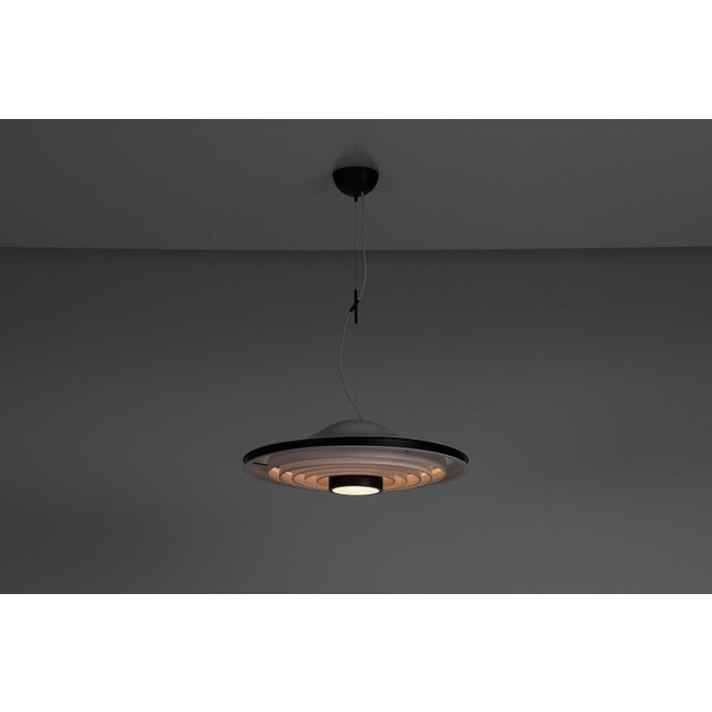 1960s Stilnovo Ceiling Light in Painted Aluminium, Italy, 1965 For Sale - Image 5 of 15