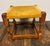 Antique English Stool With Velvet Top For Sale - Image 4 of 6