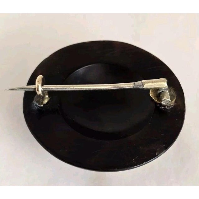 Victorian Faux Tortoiseshell Gold and Silver Piqué Butterfly Brooch, 1880 For Sale - Image 9 of 14