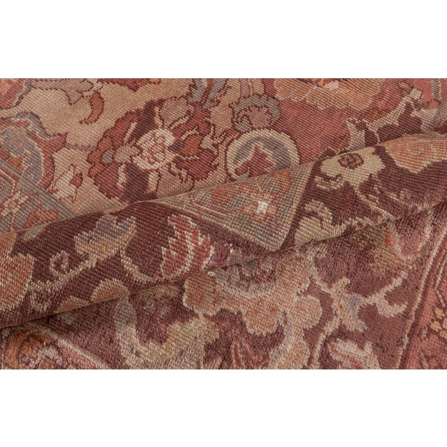 1900 - 1909 Antique Turkish Hereke Medallion Rug For Sale - Image 5 of 10