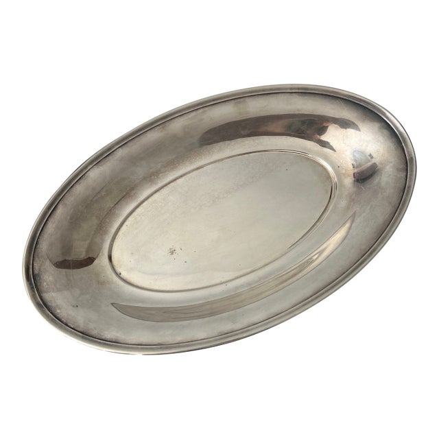 Vintage Gorham Silver-Plated Oval Serving Platter For Sale