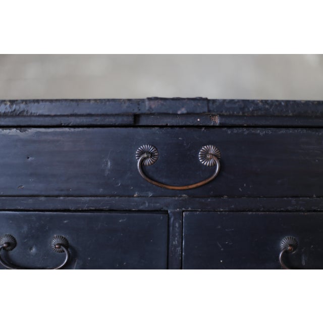 Late 19th Century Japanese Antique Bk Small Drawer Meiji / Tansu Storage Wabisabi For Sale - Image 5 of 11