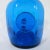 Vintage rich Mediterranean blue glass bottle by Dutch company Royal Leerdam, for the Williamsburg Restoration collection....