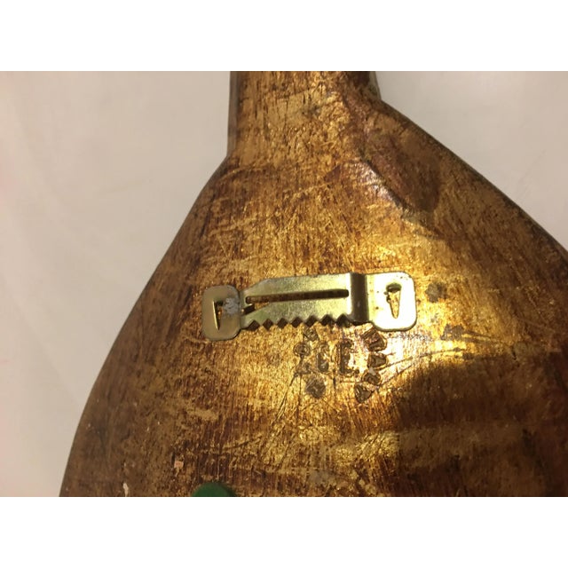 Wood Vintage Florentine Large Painted Spoon For Sale - Image 7 of 8