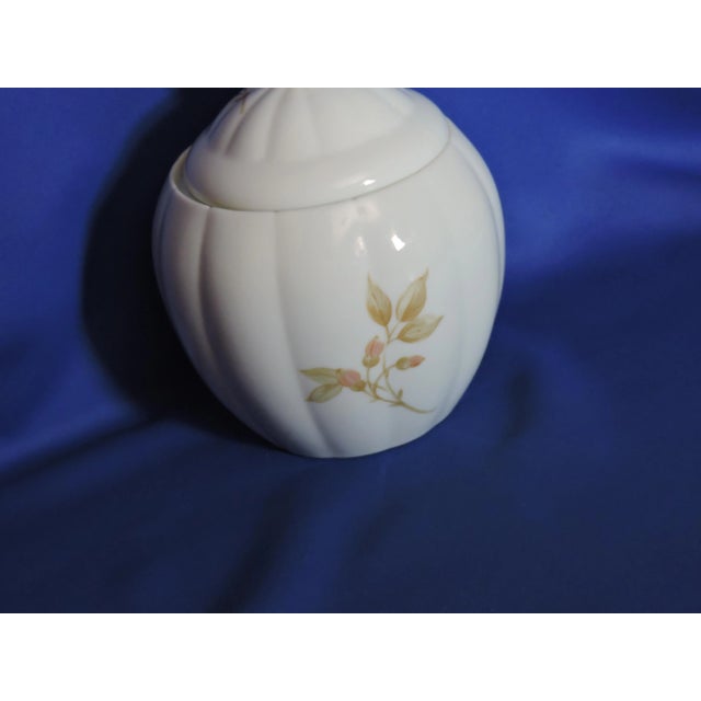 Wild Rose Biscuit Jar Circa 1980s For Sale - Image 4 of 11