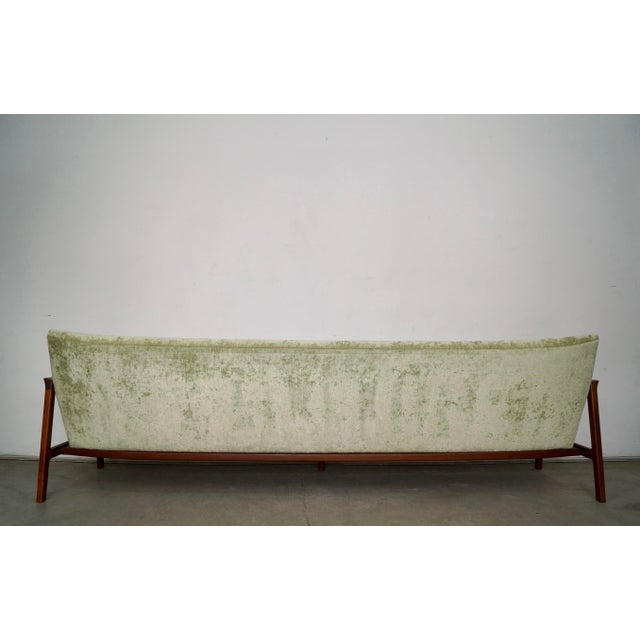 Wood 1960’s Mid-Century Danish Modern Long Teak Sofa For Sale - Image 7 of 12