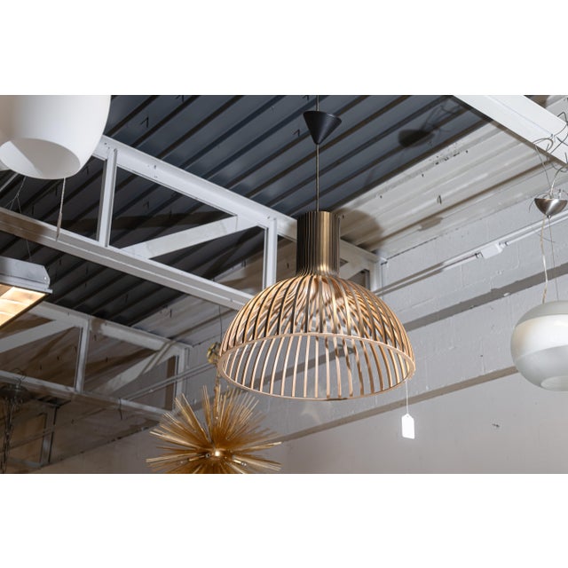 Wood Late 20th Century Victo 4250 by Secto Design Contemporary Scandinavian Hanging Wood Light Fixture For Sale - Image 7 of 9