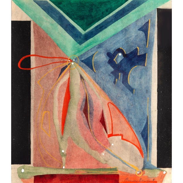 Eduardo Arranz-Bravo Astros Bravos V, Abstract Watercolor by Eduardo Arranz-Bravo circa 1990 For Sale