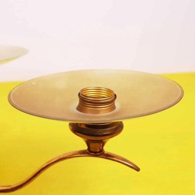 Brass Wall Lamps by Pietro Chiesa, 1950s, Set of 2 For Sale - Image 9 of 14