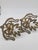Brass Mid 20th Century Hollywood Regency Solid Brass Leaf Sconces-a Pair For Sale - Image 8 of 10