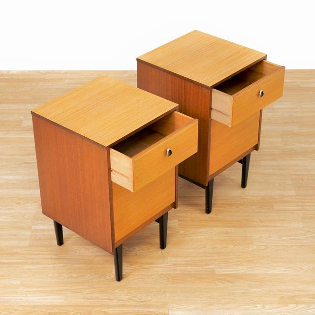 1960s Pair of Mid Century Nightstands For Sale - Image 9 of 10