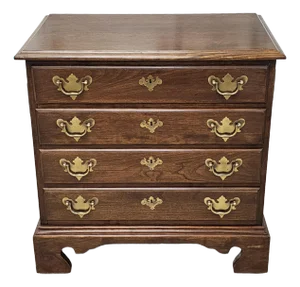 Jamestown Sterling Chippendale Style Cherry Bedside Chest of Drawers