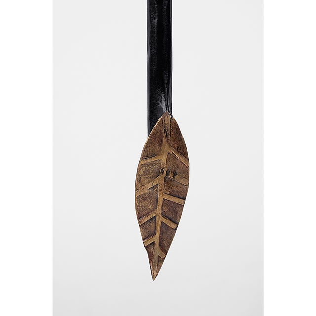 Visual Comfort Thomas O'Brien for Visual Comfort Signature Kairos 27" Tail Sconce in Aged Iron and Roman Bronze with Linen Shade For Sale - Image 4 of 10