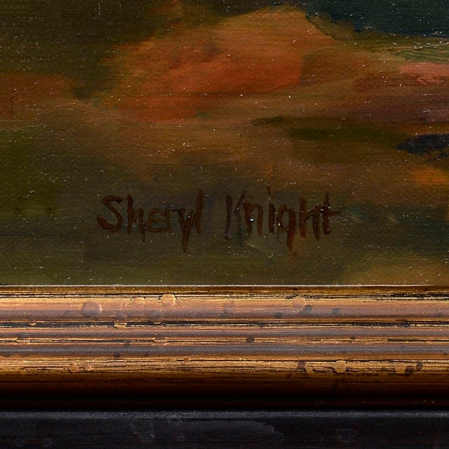 Sheryl Knight "Joy of Winter" Oil on Linen, Framed For Sale - Image 4 of 5