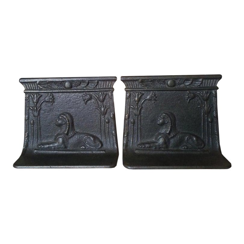 Egyptian Revival Art Deco Bookends - the Pair