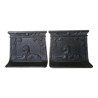 Egyptian Revival Art Deco Bookends - the Pair For Sale