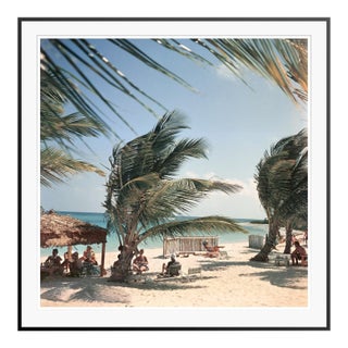 Slim Aarons 'Mill Reef Club' Archival Pigment Print Framed in Brown For Sale