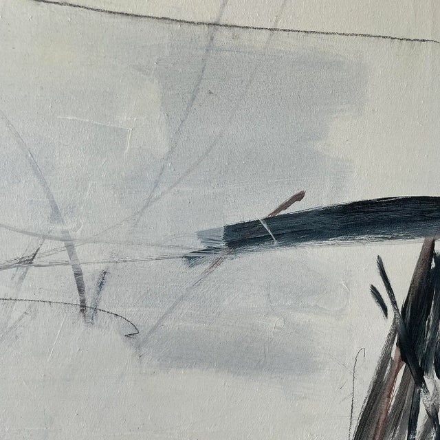 Contemporary Abstract Acrylic on Canvas Painting "Flussnebel" by Andreas Durrer For Sale - Image 6 of 6