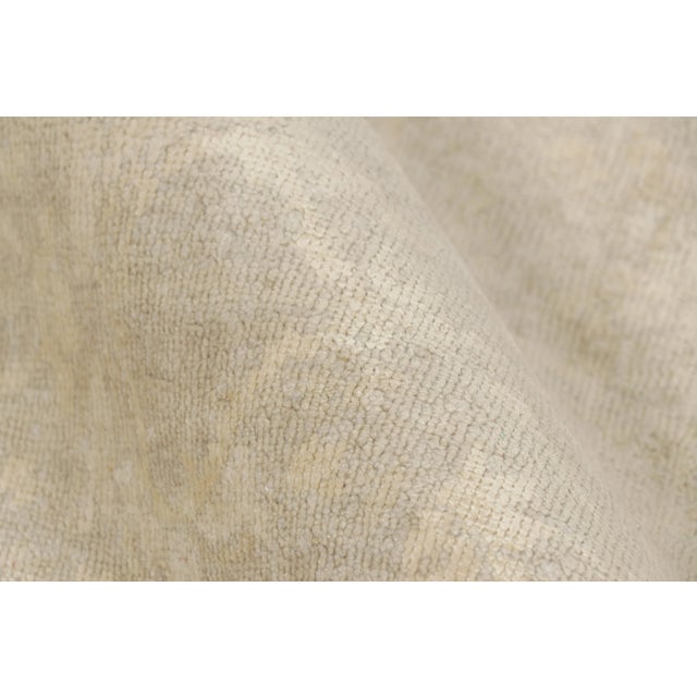 2010s Oversized Rug & Kilim’s Oushak Style Rug in Gray and Beige With Floral Patterns For Sale - Image 5 of 8