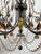 French Rococo Revival Bronzed Chandelier With Amber Glass Drops, 6 Arms For Sale - Image 17 of 18