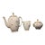 Early 20th Century s.e.r France Porcelain Coffee Pot, Pitcher & Sugar Bowl Set- 3 Pieces For Sale