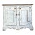 Antique White Distressed Wooden Primitive Sideboard For Sale