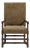 19th Century Louis XIII Style Wooden Throne Chair with Upholstery Mustard For Sale