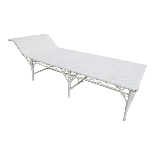 19th Century American Wicker Recamier by Heywood Bros & Co. For Sale