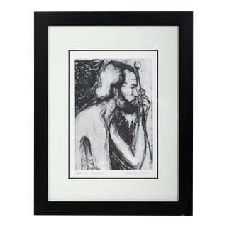 "Man of Sorrows" Contemporary Lithograph For Sale