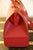 Red Leather Briefcase Bag with Shoulder Strap from Hermès, 1990s For Sale - Image 16 of 18