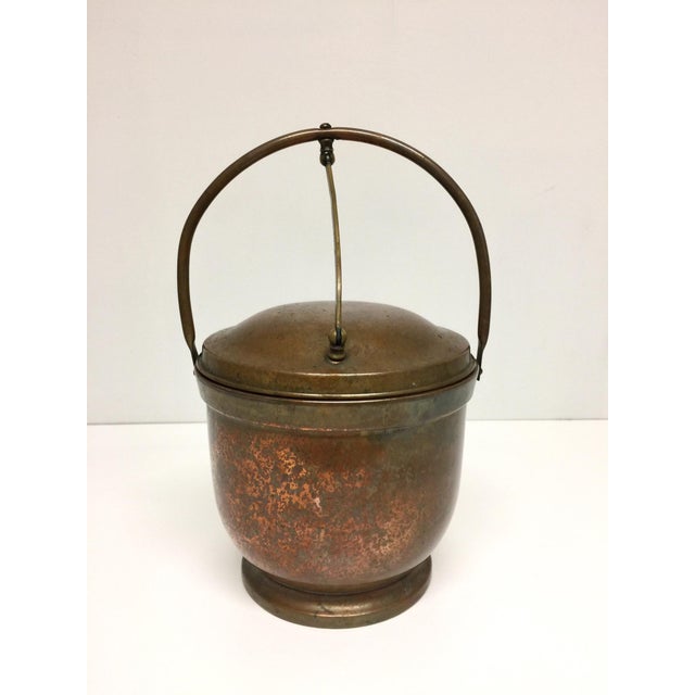 Early 20th Century Antique Copper Poole Silver Company Ice Bucket For Sale - Image 11 of 12
