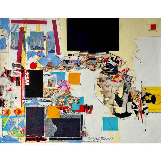 Sam Middleton, Untitled 89, Collage on Paper For Sale - Image 6 of 6
