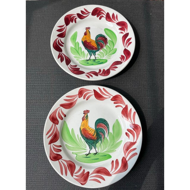A lovely set of French cock-a-doodle-doos just for you. These Choisy Le Roi beauties were beautifully hand-painted in the...
