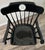 Vintage C. 1969 S. Bent & Bros. Collegiate Black Windsor Style Arm Chair For Sale In Orlando - Image 6 of 12