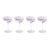 2020s Audrey 4-Piece Set Hand Etched Coupe Glasses, Clear Luster For Sale - Image 5 of 5