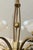 Early 20th Century Vintage Petitot Brass Chandelier With Waterfall Opaline Shades For Sale - Image 5 of 9