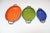 Trio of Vintage Blue, Green, and Orange Enamel Sauté Pans For Sale - Image 4 of 12