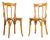 Vintage Hoop Back Bentwood Dining Chairs, 1950s, Set of 2 For Sale