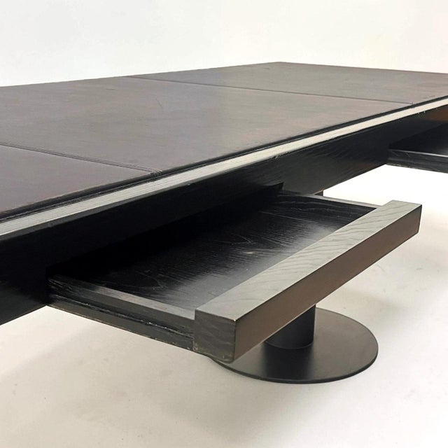 Mid-Century Modern Large Conference Table by Osvaldo Borsani for Tecno, Italy, 1980s For Sale - Image 3 of 7