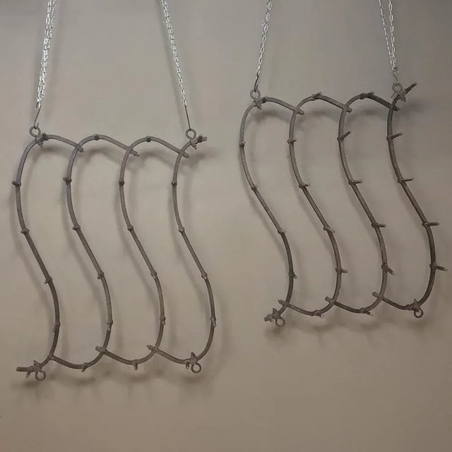 Late 19th Century 19th Century Wrought Iron Soil Aerators Pot Racks - a Pair For Sale - Image 5 of 12