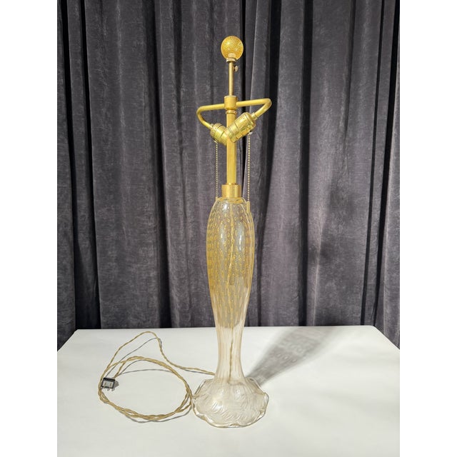 White Late 19th Century John Hutton Murano Glass Lamp for Donghia For Sale - Image 8 of 14