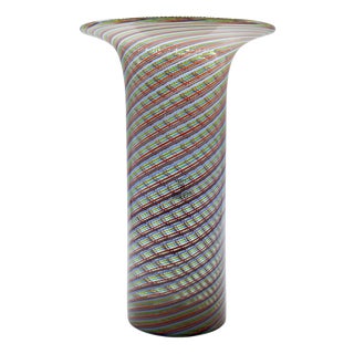 Murano Glass Vase by Lino Tagliapietra for Effetre International, Italy, 1980s For Sale