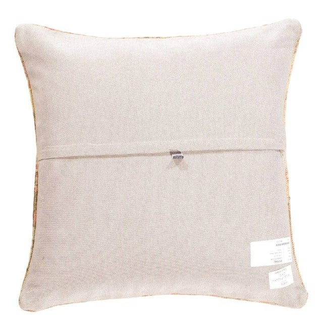 Vintage hand woven Turkish pillow. This is made of wool. Back cotton. Beautiful colors and well made. This pillow features...