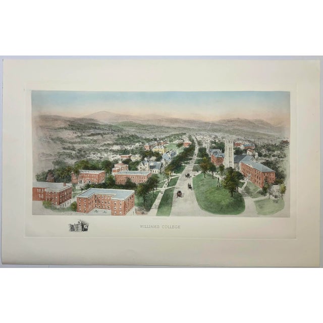 Illustration Williams College, Early 20th Century Antique Print For Sale - Image 3 of 4