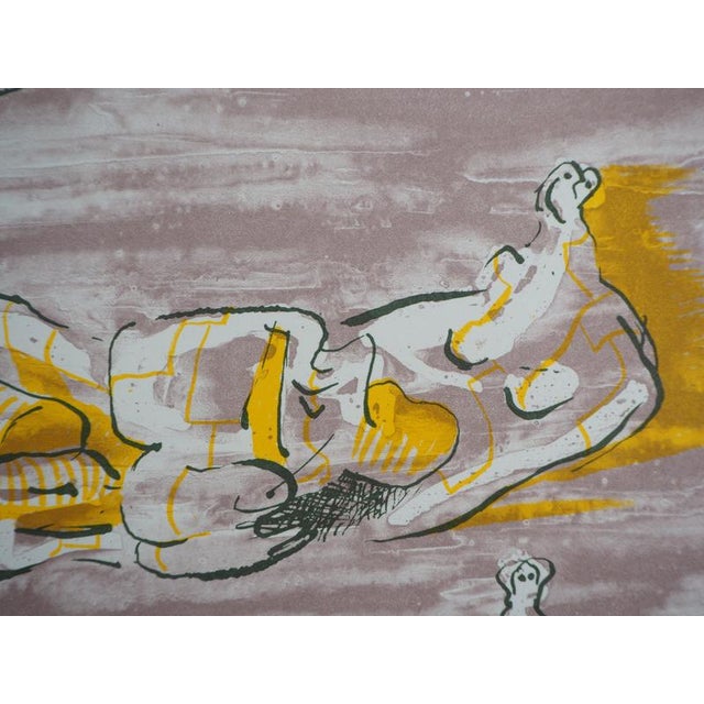 Henry Moore, Three Elongated Figures, Lithograph For Sale - Image 5 of 7