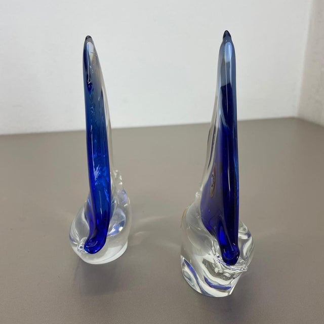 Murano Glass Sailing Boats, Italy, 1970s, Set of 2 For Sale - Image 10 of 16