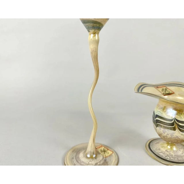 Mid-Century Modern Murano Glass Vases from Joska Studio, Germany, Set of 2 For Sale - Image 5 of 7