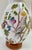 Vintage Porcelain Hand-Painted Floral & Exotic Parrot Vase For Sale - Image 4 of 8