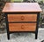 Ethan Allen Vtg. Ethan Allen Transitional Style Two Drawer Black & Cherry Nightstand For Sale - Image 4 of 11